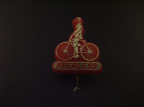 Peerless fietsenfabriek Hilversum rood -goudkleurig